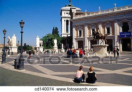 Piazza del Campidoglio. Rome. Italy View Large Photo Image Picture - Piazza del Campidoglio. Rome. Italy. Fotosearch