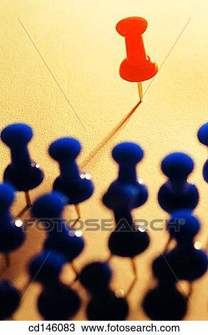 Stock Image - Push pins. Fotosearch