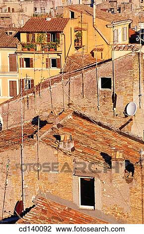 Rooftop view. Rome. Italy View Large Photo Image Stock Image - Rooftop view. Rome. Italy. Fotosearch