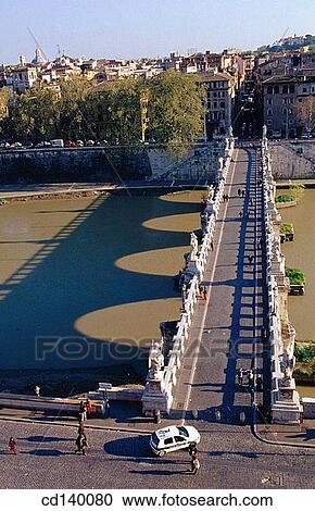 Sant? Angelo Bridge. Rome. Italy View Large Photo Image Stock Image - Sant? Angelo Bridge. Rome. Italy. Fotosearch
