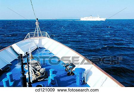 Stock Photo - Ships near Pireas port. Athens. Greece. Fotosearch