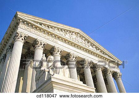 Stock Photo - Supreme Court Building. Washington D. C. USA. Fotosearch