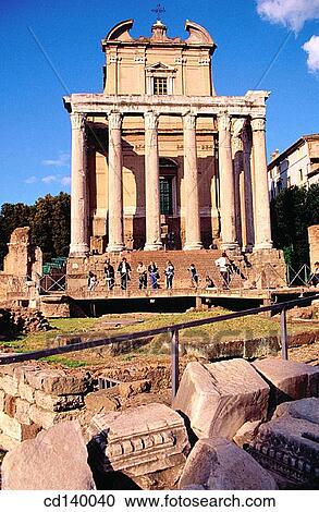 Temple of Antoninus and Faustina. Roman Forum. Rome. Italy View Large Photo Image Stock Image - Temple of Antoninus and Faustina. Roman Forum. Rome. Italy. Fotosearch
