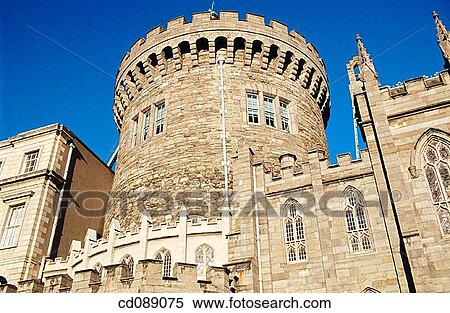 Stock Photography - The Record Tower. Dublin Castle. Ireland. Fotosearch