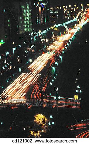 Traffic at night in Diagonal Avenue. Barcelona. Spain View Large Photo Image Stock Image - Traffic at night in Diagonal Avenue. Barcelona. Spain. Fotosearch