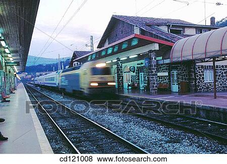 Train station. Zumarraga. Spain View Large Photo Image Stock Photo - Train station. Zumarraga. Spain. Fotosearch
