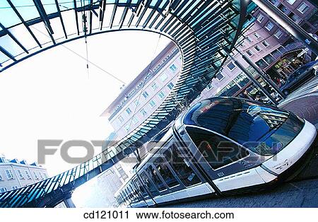 Tram at Place de l? Homme de Fer. Strasbourg. France View Large Photo Image Stock Image - Tram at Place de l? Homme de Fer. Strasbourg. France. Fotosearch