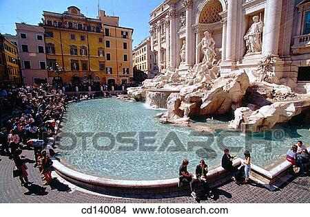 Trevi Fountain. Rome. Italy View Large Photo Image Picture - Trevi Fountain. Rome. Italy. Fotosearch