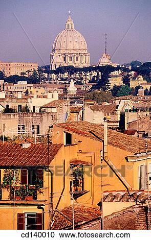 View over rooftops to St. Peter? s. Rome. Italy View Large Photo Image Stock Image - View over rooftops to St. Peter? s. Rome. Italy. Fotosearch