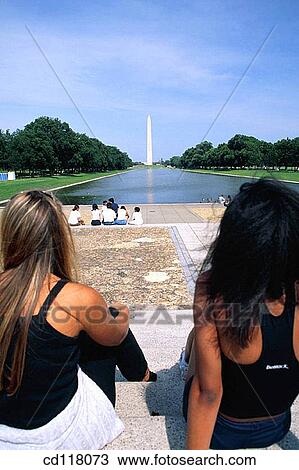 Stock Image - Washington Monument. Washington D. C. USA. Fotosearch