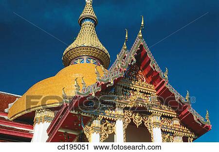 Stock Image - Wat Chai Mong Khon Temple. Pattaya. Thailand. Fotosearch