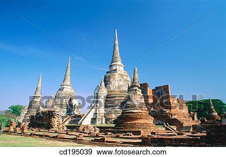 Stock Photo - Wat Phra Si Sanphet, Ayutthaya, Thailand. Fotosearch