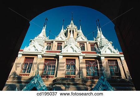 Wat Rajanadda (Ratchanatda), Bangkok, Thailand View Large Photo Image Stock Photo - Wat Rajanadda (Ratchanatda), Bangkok, Thailand. Fotosearch