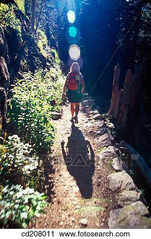 A woman hiking View Large Photo Image Stock Image - A woman hiking. Fotosearch