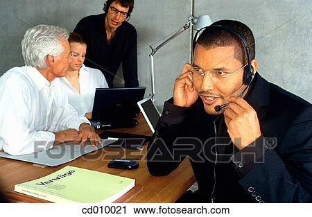 Stock Image - African-American, collaboration, business, black, activity. Fotosearch