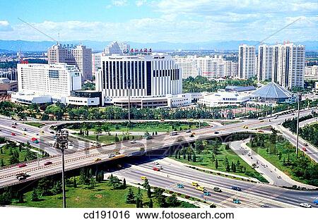 Asian sports village. Beijing. China View Large Photo Image Stock Photograph - Asian sports village. Beijing. China. Fotosearch