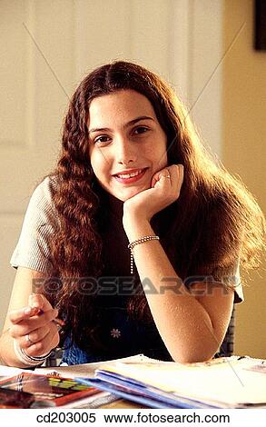 Stock Photography - at-home, contemporary, adolescence. Fotosearch