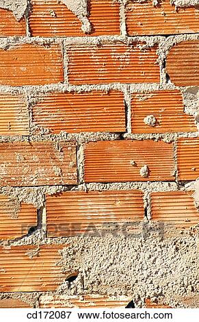 Stock Photo - background, brick, Close-up, concept, construction. Fotosearch