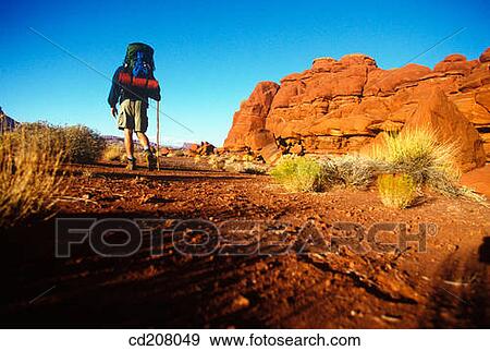 Backpacking View Large Photo Image Stock Photo - Backpacking. Fotosearch