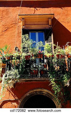 Stock Image - balcony, closed, concept, day, detail. Fotosearch