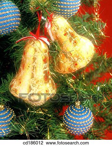 Stock Image - ball, bauble, bell, Christmas, Christmas decoration, Christmas ornament. Fotosearch