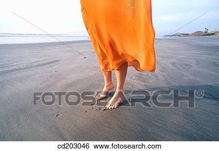 barefoot, coast, beach, anonymous View Large Photo Image Stock Photograph - barefoot, coast, beach, anonymous. Fotosearch