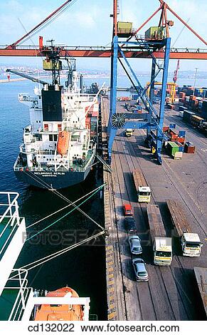 Basque Country, Bilbao, bilbo, Biscay, Bizkaia, Cargo ship View Large Photo Image Stock Image - Basque Country, Bilbao, bilbo, Biscay, Bizkaia, Cargo ship. Fotosearch