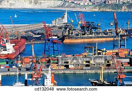 Basque Country, Bilbao, bilbo, Biscay, Bizkaia, coast View Large Photo Image Stock Photo - Basque Country, Bilbao, bilbo, Biscay, Bizkaia, coast. Fotosearch
