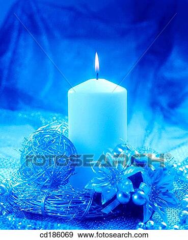 bauble, blue, candle, celebrate, celebration, Christmas View Large Photo Image Stock Photo - bauble, blue, candle, celebrate, celebration, Christmas. Fotosearch