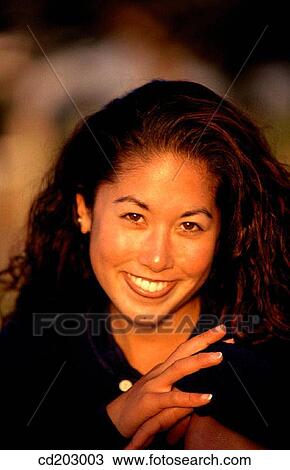 Stock Image - beauty, contemporary, Chinese, Asian-American. Fotosearch