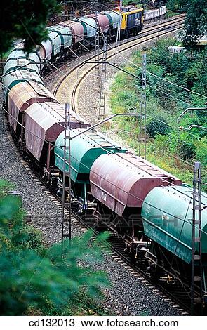 Stock Image - bend, concept, curve, day, Freight transportation. Fotosearch