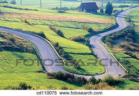 bend, country, curve, day, dizziness View Large Photo Image Stock Photography - bend, country, curve, day, dizziness. Fotosearch