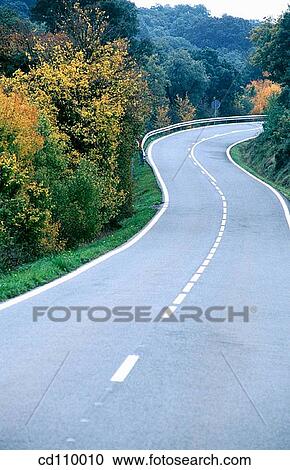 bend, country, curve, day, Empty road View Large Photo Image Stock Image - bend, country, curve, day, Empty road. Fotosearch