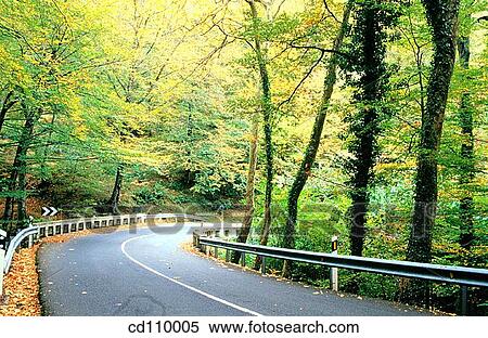 bend, country, curve, day, Empty road View Large Photo Image Stock Photography - bend, country, curve, day, Empty road. Fotosearch