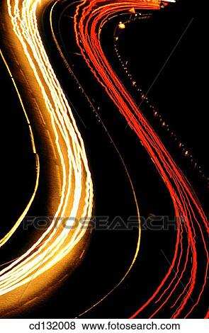 Stock Photo - bend, difference, curve, concept, Aerial view. Fotosearch