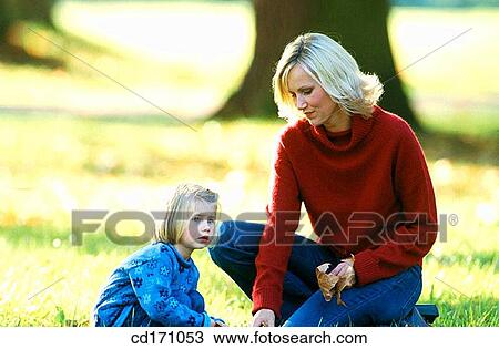 Stock Image - blond, child, contemporary, country. Fotosearch