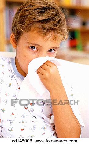 Blow nose, Blowing nose, boy, child, childhood View Large Photo Image Stock Photo - Blow nose, Blowing nose, boy, child, childhood. Fotosearch