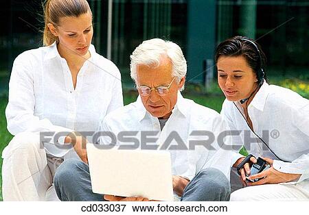 Stock Photo - boss, business, collaboration. Fotosearch