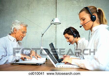 Stock Image - boss, collaboration, business, activity. Fotosearch