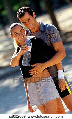 Stock Photo - bottle, couple, day. Fotosearch
