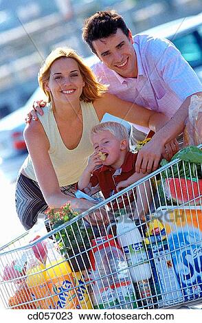 Stock Image - boy, car park, child. Fotosearch