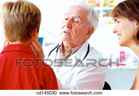 Stock Image - boy, child, childhood, contemporary, doctor. Fotosearch