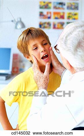 Stock Image - boy, child, childhood, contemporary, doctor. Fotosearch
