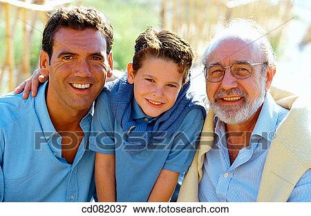 boy, contemporary, child, 3 generations View Large Photo Image Stock Photo - boy, contemporary, child, 3 generations. Fotosearch