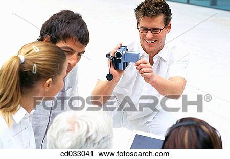 Stock Image - business, camcorder, contemporary. Fotosearch