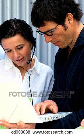 business, colleague, computer View Large Photo Image Stock Photo - business, colleague, computer. Fotosearch
