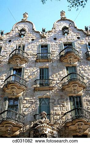 Calvet House (Gaud?, 1898-1904). Barcelona. Spain View Large Photo Image Stock Image - Calvet House (Gaud?, 1898-1904). Barcelona. Spain. Fotosearch