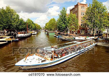 Canal scene. Amsterdam. Holland View Large Photo Image Stock Image - Canal scene. Amsterdam. Holland. Fotosearch