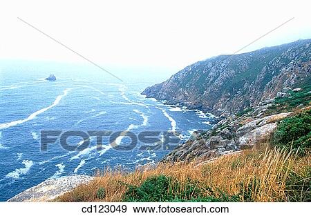 Cape Fisterra. Finisterre. La Coru±a province. Galicia. Spain View Large Photo Image Stock Photo - Cape Fisterra. Finisterre. La Coru±a province. Galicia. Spain. Fotosearch