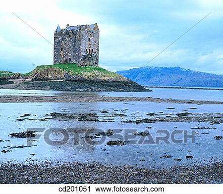 Castle Stalker. Argyllshire. Scotland View Large Photo Image Stock Image - Castle Stalker. Argyllshire. Scotland. Fotosearch